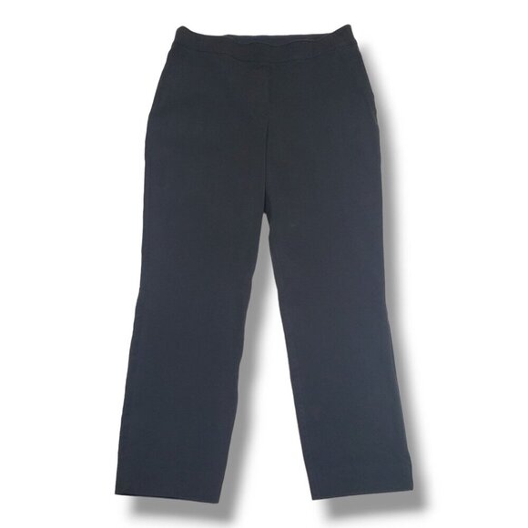 Spanx On The Go Ankle Slim Straight Pant Womens Medium Black Trouser - Picture 1 of 9